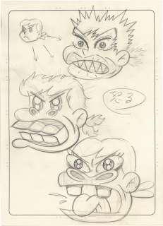 Fujio Akatsuka Hand-drawn Illustration Tensai Bakabon Mama Angry | Mandarake (Big Web)
