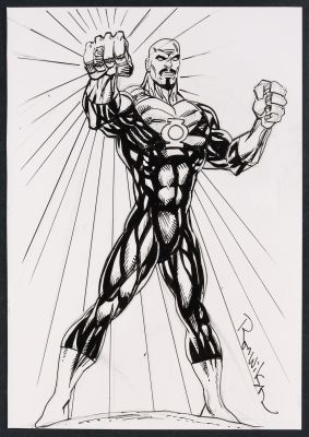 Ron Wilson | Green Lantern (John Stewart) Sketch by Ron Wilson | mycomicshop.com