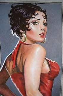 Antonello Venditti | Antonello Venditti - Betty Boop Original Pastel on paper 50 x 70 cm (PIN UP) - Page volante - Exemplaire unique (2023) | Catawiki