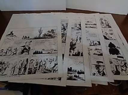 Renato Polese - Renato Polese - 10x tavole originali "E‘ finita la pace a Escondito"