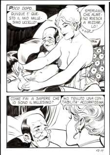 Leone Frollo | Casino n. 13 - Leone Frollo - Tavola Originale "la millesima volta" - Page volante - Exemplaire unique - (1986) | Catawiki