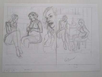 Gibrat, Jean-Pierre | Gibrat, Jean-Pierre - Strip original crayonné - Le Vol du Corbeau T1 - (2002) | Catawiki