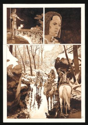 Christian Rossi | Le C?ur des Amazones, Planche originale n° | Daniel Maghen
