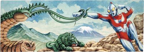 Hand-Drawn Color Illustration "The Return of Ultraman" | Mandarake (Big Web)