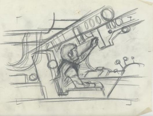 Jean-Claude Mézières | Recherches Valérian, Mézières | Galerie 9ème Art