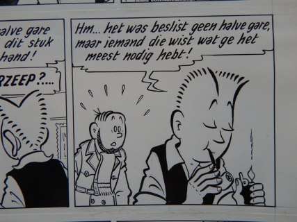 Pom (Jozef Van Hove) | Pom (Jozef van Hove) - Originele pagina (strook 59 t/m 62) Piet Pienter en Bert Bibber 18 - De dubbel-koolzure-soda-bom - (1962) | Catawiki