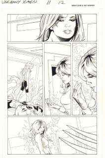 Greg Land, Jay Leisten - Uncanny X-Men #11 P.12 - Hope Summers with the Phoenix Force & Wolverine - 2012
