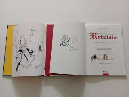 Mitton / Rodrigue | Les Truculentes aventures de Rabelais T1 + T2 + 2 dédicaces - 2x C - EO - (2001/2002) | Catawiki