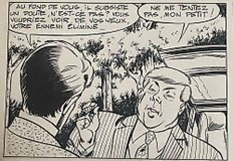 Christian Denayer / André-Paul Duchâteau - Ric Hochet / Rik Ringers - Planche originale (p.41) T14 - Ric Hochet contre le bourreau / Duel met de beul - Page volante - (1970)