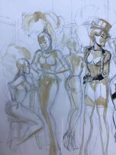 Meynet, Félix | Meynet, Félix - Dessin original - Un théâtre coquin | Catawiki