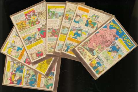 Orlando - The Worm, W Sci 11, Complete 7 Page Silver Printed Story(1952) | Russ Cochran