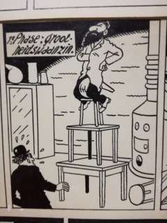 De Moor, Bob - Nonkel Zigomar, Snoe En Snolleke | De Moor, Bob - Nonkel Zigomar, Snoe en Snolleke - originele pagina (stroken 97-100) - Het Hambras Serum - (1951) | Catawiki