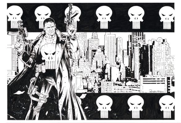 Renato Arlem - Punisher Pin-Up by Renato Arlem
