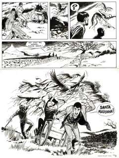 Follet – Mitacq | Stany Derval, Les galops de l’enfer, planche originale à l’encre de chine. | Septimus