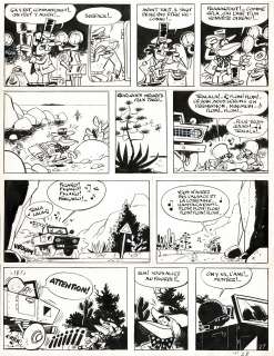 Macherot | Chlorophylle, Chloro à la rescousse, planche originale à l’encre de chine pour cet album paru en 1971 au Lombard. | Septimus