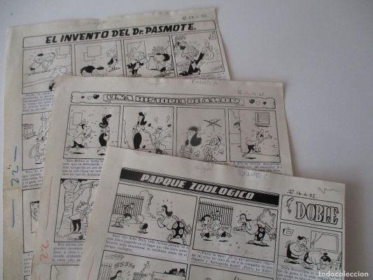 LICERAS 3 PÁGS. ORIGINALES PUBLICADAS EN JAIMITO DIBUJADAS EN ABRIL 1952. TAMAÑO 27x40 CM. FIRMADAS. | todocoleccion (Buy It Now)