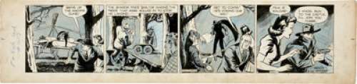 Vernon Greene The Shadow Daily Comic Strip #A-33 Original Art (The Ledger Syndicate, c. 1938). "Who -