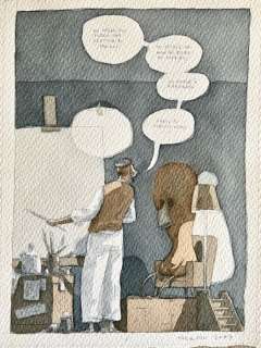 Corona, Marco | Corona, Marco - tavola originale "L’Ombra di Walt" n. 1 - watercolor | Catawiki