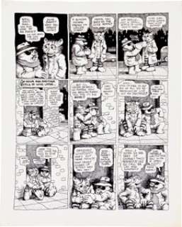 Robert Crumb Cavalier "Fritz the No Good" Page 5 Original Art (1968). After a rocky start, Fritz is - | Heritage