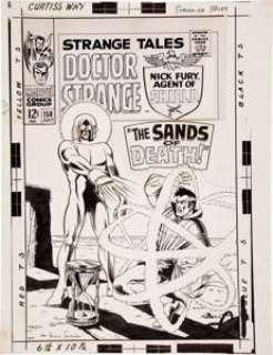 Marie Severin Strange Tales #158 Doctor Strange Cover Original Art (Marvel, 1967). The Living Tribunal takes the - | Heritage