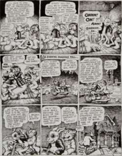 Robert Crumb Cavalier "Fritz the No Good" Page 12 Original Art (1968). After doing the dirty with - | Heritage