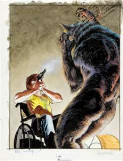 Bernie Wrightson Cycle of the Werewolf Hand Colored Book Illustration Original Art (Land of Enchantment, -