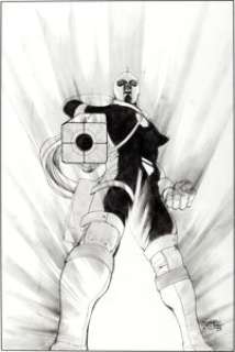 Chris Cross Captain Marvel #13 Cover Original Art (Marvel, 2003). Genis-Vell, son of Mar-Vell of the Kree by Chris -