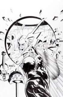 Stuart Immonen and Jose Marzan Jr. Flashpoint #2 Cover Original Art (DC, 2000). The Scarlet Speedster risks seven -