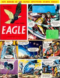 Frank Hampson Studio Eagle V3#36 Dan Dare, Pilot of the Future Cover Original Art (Hulton Press, 1952). One of the -
