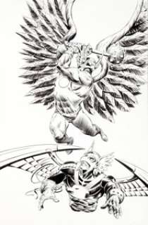 Steve Lieber and Rick Magyar Hawkman #11 Cover Original Art (DC, 1994). In Part Three of "Godspawn," -