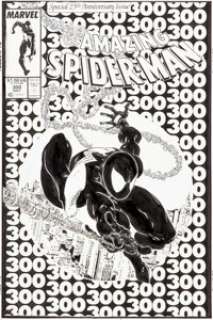 Todd McFarlane Amazing Spider-Man #300 Cover Original Art (Marvel, 1988). It would be impossible to find an -