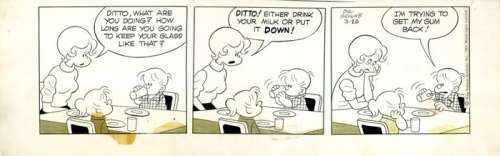 Dik Browne | Hi and Lois - Dik Browne - Hi and Lois - Original daily strip | Catawiki