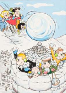 John Stanley Little Lulu and Tubby Painting Original Art (1977). While Marge (Henderson) Buell created Little -