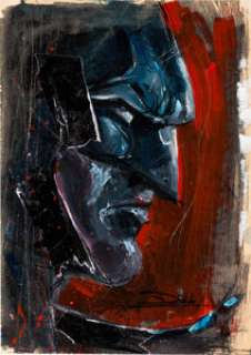 Davide Furno - Batman Painting Original Art (undated). Italian artist Davide Furno is known for his fabulous -