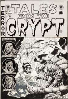 Jack Davis Tales From The Crypt #40 Cover Original Art (EC, 1954). Here’s a sight that would make any - | Heritage