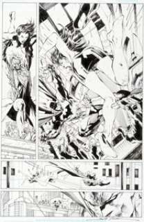 Jim Lee and Scott Williams Superman V2#210 Page 12 Batman and Joker Original Art (DC, 2004). In Gotham City, -