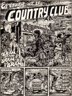 Spain Rodriguez Zap Comix #6 Complete 8-Page Story Original Art (Print Mint Inc, 1973). "Evening at -