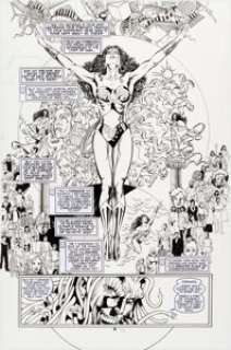 Phil Jimenez and Andy Lanning Wonder Woman #165 Page 4 Splash Original Art (DC, 2001). Classical -