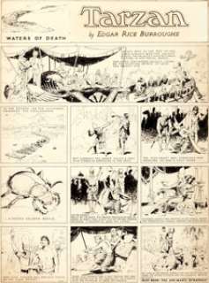 Hal Foster Tarzan Sunday Comic Strip Original Art dated 2-5-33 (King Features Syndicate, 1933). Tarzan gets ready - | Heritage