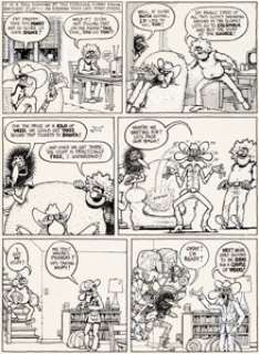 Gilbert Shelton and Paul Mavrides The Fabulous Furry Freak Brothers #8 Page 2 Original Art (Rip Off Press, 1984)....
