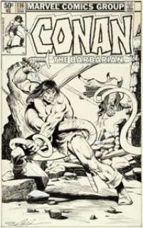 John Buscema and Neal Adams Conan the Barbarian #116 Cover Original Art (Marvel, 1980).... | Heritage