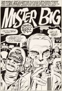 Jack Kirby and D. Bruce Berry OMAC #2 Splash Page 12 Original Art (DC, 1974)....