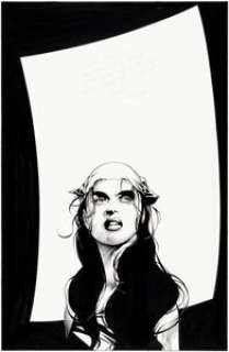 Travis Charest and Troy Hubbs (Comicraft) WildC.A.T.s #25 Splash Page 48 Voodoo Original Art (Image, 1995)....