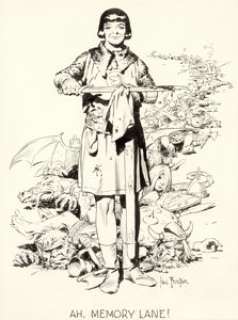 Hal Foster - "Ah, Memory Lane!" Prince Valiant Illustration Original Art (undated).... | Heritage