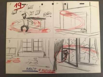 Hergé | Tintin - Story Board - Dessin Animé « Le Temple du Soleil » - | Catawiki