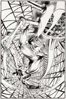 Joe Kubert Spider-Man 2099 Unpublished Cover Original Art (Marvel, 1994)....