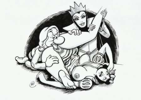 Ramis | Ramis - Original drawing - underground comic - sexy girl - Another story - Snow White - EO | Catawiki