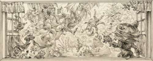 Washington State Ronald McDonald and Friends Mural Design Drawing by Wes Cook Original Art (McDonald’s/Setmakers, 1981).... | Heritage