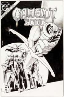  - Brian Bolland Camelot 3000 #8 Cover Original Art (DC, 1983)....