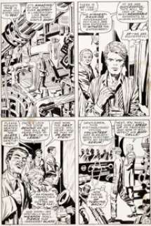 Jack Kirby and Syd Shores Captain America #109 Story Pages 14 and 15 Original Art (Marvel, 1969).... (Total: 2 Original Art) | Heritage